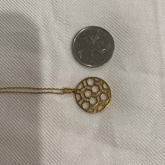 OPULUX Gold Over Sterling Silver Necklace & Earrings Set in the Box - Picture 6 of 7